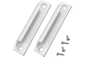 Cimown 2 pezzi maniglia della porta del balcone,Maniglia per porta balcone in lega di alluminio, Riguardare Porte e Finestre, maniglie dell'armadio, maniglia della Maniglia per porta balcone (Bianco)