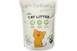 HS PETCARE CAT LITTER 7L Green Tea Matcha Scent Organic Tofu Cat Litter ultra odour control great clumping flushable reduce waste odour eliminator long lasting dust free