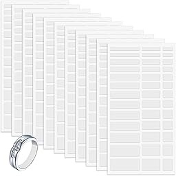 xiluuyou Ringgrößenversteller Set, Unsichtbarer Ringgrößenversteller für lose Ringe, Transparenter Ringgrößen-Reduzierring, Fitter für Breite Ringe, 10 Blatt - 390 Stück