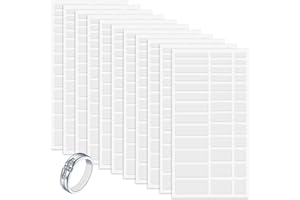 xiluuyou Ringgrößenversteller Set, Unsichtbarer Ringgrößenversteller für lose Ringe, Transparenter Ringgrößen-Reduzierring, Fitter für Breite Ringe, 10 Blatt - 390 Stück