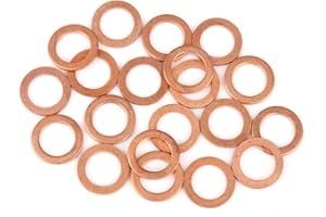 X AUTOHAUX 20Stk. Unterlegscheiben Kupfer Flach Dichtungsringe ölablassschraube dichtring für Auto 12 x 18 x 1,5 mm
