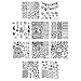 Bundle Monster 10pc Occasions Nail Art Stamping Plates - Family Ties Collection
