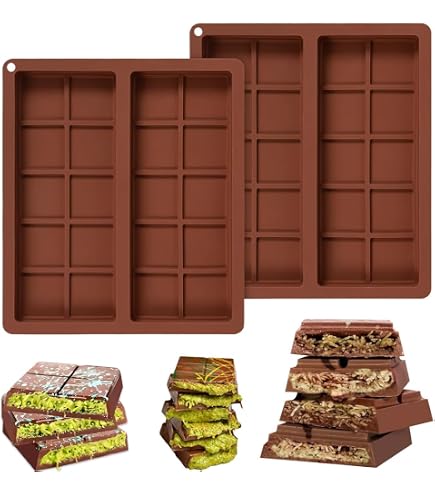 Stampo Cioccolato Tavoletta, Stampo Tavoletta Cioccolato in Silicone, Diamante Stampo per Cioccolato Antiaderente, Stampo per Dubai Ccioccolato Pistacchi, per Fare Praline Cialde e Cioccolato