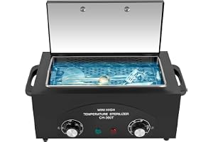 Luftvärme Sterilisator, 300W 1,5L Sterilisator, 50-220°C Desinfektion med luftvärme sterilisator med timer och lysande indikator för frisörsalong