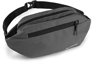 ‎FORETOY Bauchtasche Umhängetasche für Herren und Damen, Brusttasche Schultertasche Groß Wasserdicht Gürteltasche mit Flaschenhalter Crossbody Bag Sport Outdoor für Camping Wandern Fitness Lauf Fahrrad Reise