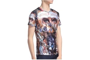 Shuanghao MJ Michael and Jackso Space Danse Top Punk Coton 100% Coloré T-Shirt T-Shirts Top T-Shirt Décontracté