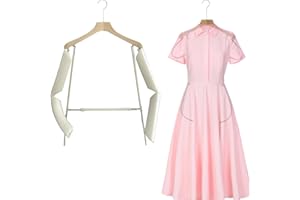 ZOUXIKOU Metal Body Shape Clothing Display Hangers with Adjustable Waist and Arms, Female Mannequin Torso for Retail Boutique Photography Show, Fashionable Dress Form to Hang Coat Jackets Sweater Tops