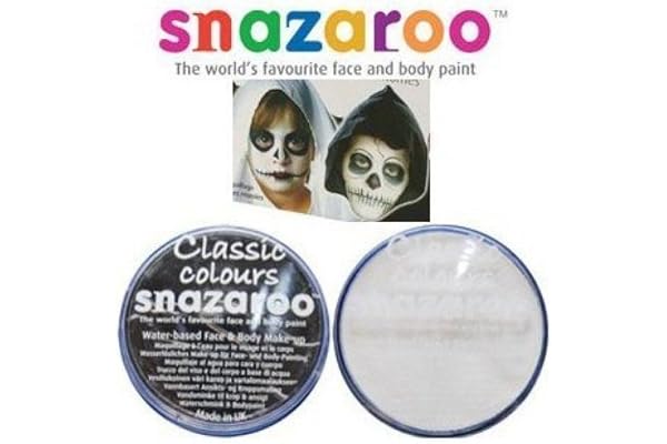 Snazaroo Halloween Black & White Water Based Face & Body Paint Fancy Dress Set