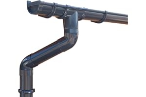 'S'LON Dachrinnen/Regenrinnen Set | Pultdach (1 Dachseite) | GD16 | in 4 Farben! (Komplettes Set bis 5.25 m, Anthrazit)