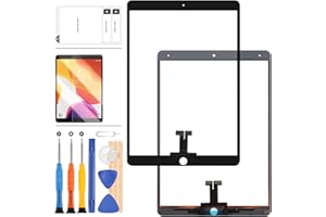 LADYSON per iPad PRO 10.5 A1701 A1709 Touch Screen Kit di Ricambio (Non LCD, Nessuna Istruzione) Touch Digitizer, Parti di Riparazione in Vetro, Include Vetro temperato (Nero)