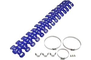 NICECNC Blue Exhaust Muffler Pipe Heat Shield Cover Guard Aluminum&Elastomer Compatible with KTM 300XCW XCW TPI Six Days 12-20,Hus- TC/TX/TE/TE i 125-300 14-20,Bet- Xtrainer 300,GAS- EC/XC 250 300