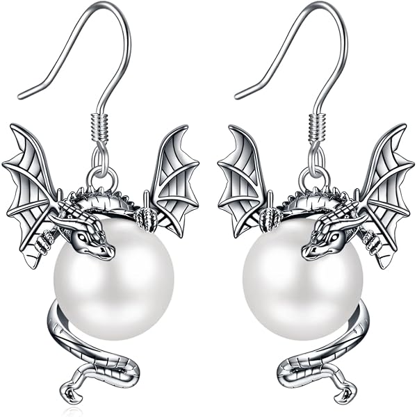 Orecchini celtici in argento sterling con pietre di luna