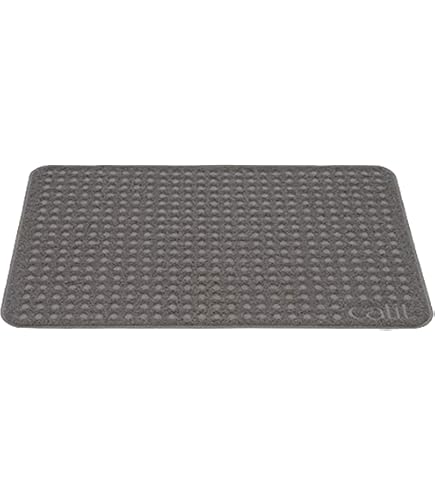 Siliconen kattenbakmat, 86 × 56 cm kattenbakmat, urine- en waterdichte kattenmat, kattenbak, antislip kattenmat voor de vloer, gemakkelijk te reinigen, grijs