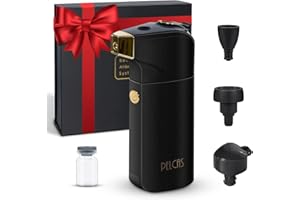 ‎PELCAS PELCAS Make up Maschine, Flüssige Foundation Airbrush Set Kabellos Professionelle Mikronano Sprühpistole mit Kompressor Kit Wiederaufladbar Handheld Sprühmaschine für Schminke Gesicht Hals Körper
