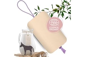 Savon Lait d'Anesse et Amande Douce Bio - Pour toute la Famille - Budhi Budha - Pain de Savon 100 g - Fait en France