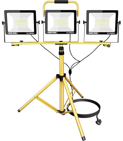 LED straler met statief - bouwlamp, werklamp, schijnwerper, 50 W, 2400