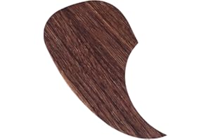 EQULUP Pickguard de Guitare, Pickguards pour Guitare Acoustique Auto-Adhésif PVC Motif de Grain Bois Décor Guitare 3D Plaque à Gratter Autocollant de Protection Guitare (Forme de Goutte D'eau)