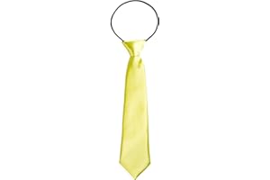 DonDon Children Tie with Elastic Band Silk Look One Size Fits All
