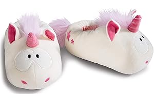 Nici Chaussons en peluche Theodor, en forme de licorne-