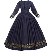 GRACEART Women's 1860s Victorian Dress Rococo Party Costume