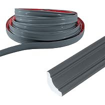 Rivestimento In TPE Per Quadrante, Autoadesivo, Flessibile, Battiscopa Da Parete, Battiscopa, In Plastica, Decorazione Angolare Da Parete In Plastica, Striscia Per Calafataggio, Bianco (5 M, 12x9 Mm - 8