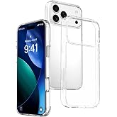 BUFF LABS Air Hybrid Transparent Case, Shock Absorbing TPU + PC Transparent Case (iPhone 17 Pro Max)