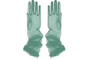 iEFiEL Women Semi Sheer Tulle Long Gloves Wedding Bridal Gloves Mittens for Evening Party Opera Photography Accessories