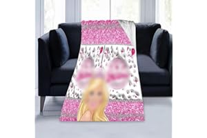 BSNRDX Princess Doll Kuscheldecke für Kinder, Kuscheldecke Wohndecke Flauschig 70 x 100cm Kinder MäDchen Geschenke Jahre Geburtstag Couch Kinder Sofa Flanell Fleecedecke Schlafzimmer Dekor