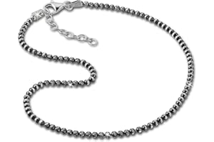 SilberDream Fußkette geschwärzt für Damen Silberschmuck Kugeln 27cm SDF2164K Silber Fußkette