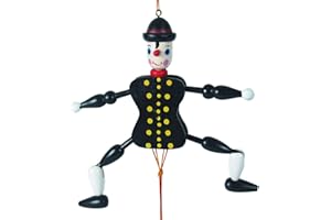 OBC-KUNSTHANDWERK Christbaumschmuck, Hampelmann Schwarzwald, 20cm, Holz bunt, handbemalt im Kunsthandwerks-Stil