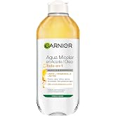 Garnier SkinActive Micellar Water Oily Skin in Waterproof Oil, 400 ml | Oily Skin, Waterproof Makeup Removal, Oil Formula, Cl