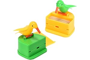 FAMILIO Cute Bird Toothpick Holder Dispenser Toothpick Dispenser teeth Cleaning Toothpick Case Creative toothpick holder Birthday gifts for boys and girls