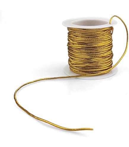 Cordon Élastique 2 Rouleaux De Métalliques Cordons Élastiques