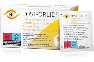 POSIFORLID® Lidhygiene-Tücher. Vorbefeuchtete, sterile Tücher zur Reinigung der Augenlider, 50 Stück