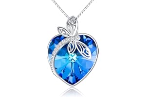 Canghai Rousa Heart Cremation Urn Necklace for Ashes, Alloy Keepsake Pendant Necklace Ashes Holder Memorial Jewelry for Human or Dog Pet