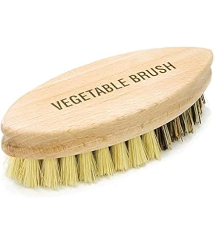 Spazzola Per Verdure Elliott Tampico - Naturale, Per Pulizia Patate E Ortaggi, Design In Legno - Foto 3