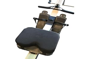 CICONY Rudersitzkissen, Memory Foam Sitzkissen für Indoor Rudergerät, Bezug und Gurte waschbar, 33 x 23 x 7 cm