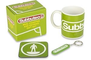 Xpressions 4 U Subbuteo Table Football Soccer Game Official Mug Coaster and Keyring Gift Set