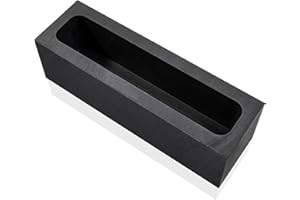 ‎LORMUZI lormuzi (0,65KG-35ML Kokille aus Graphit Hochreine Graphitbarrenform Gold-Silber-Aluminium-Kupfer-Messing-Zink-Blei-Legierung Metallgussform