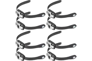BESPORTBLE Juego de 8 correas de repuesto para patines de ruedas, fijaciones de snowboard y patines en línea, hebillas de polipropileno portátiles para zapatos de skate