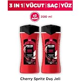 Axe Premium Collection Duş Jeli Cherry Spritz 3 in 1 V&uuml;cut Sa&ccedil; Y&uuml;z, 300 ml x2