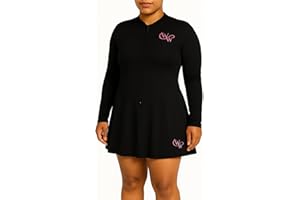 GENERIC Women’s gym outfit – Long Sleeve Zip‑Up Jacket & Pleated Mini Skirt with Built‑In Shorts, activewear set women – Sporty Outfit for Gym, Running, Tennis & Everyday Athleisure