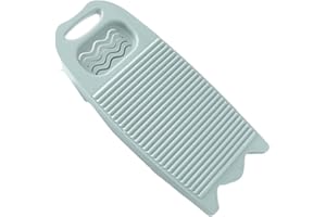DORCCSI Plastic Washboard Laundry Washing Board Hand Washing Clothes Tool Laundry Liners for Home School Dormitory Light Blue