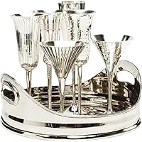 Kare Bandeja Celebration (7/Juego) Globo Terráqueo, metal, plata, 31 x 30.5 x 23.5 cm