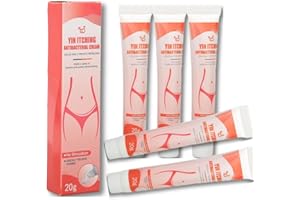 GBBAZU Itch Relief Cream for Women Private Parts, Antifungal Anti Itch Cream, Intimate Soothing Cream, Fast Relieve Itching Skin Irritation, Eczema Dermatitis Cream, Soothes Itching, Redness Soreness (5Pcs)