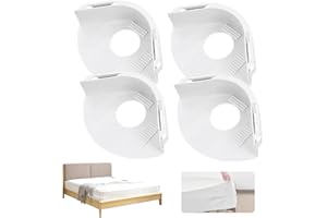 JJIW Bed Sheet Holder, 4-Piece Set, Bed Sheet Clips, Anti Slip Design Is Not Easy To Fall Off, Sheet Holders for All Bed Sheet, Mattresses (White,S)