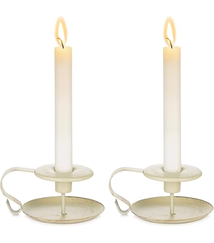 Bougeoir en fer forgé à 2 lumières sur SA - Antiquités décoration