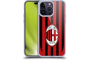 Head Case Designs Licenza Ufficiale AC Milan Home Kit per Stemma 2024/25 Custodia in Gel [Protezione di Grado Militare] Compatibile con Apple iPhone 14 PRO Max E Compatibile con MagSafe