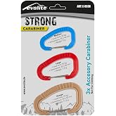 Evolite Strong 3'l&uuml; Karabina Seti - Bej/Kırmızı/Mavi