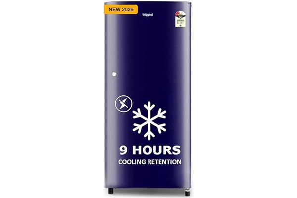 Whirlpool 184 L 2 Star Direct-Cool Single Door Refrigerator (205 WDE CLS 2S SAPPHIRE BLUE-Y, Blue, 2026 Model)